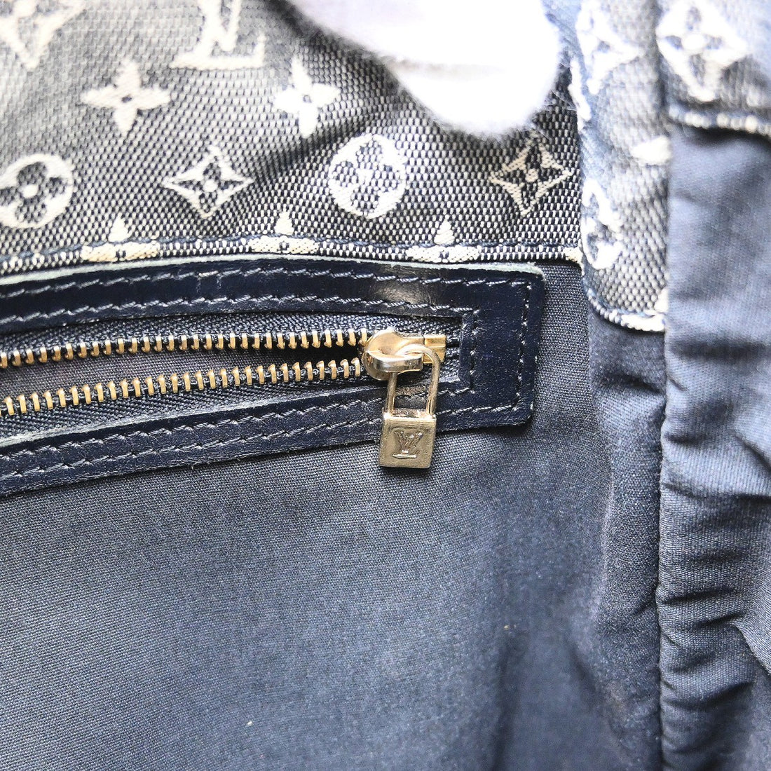 Louis Vuitton Marie Kate in Tela Monogram Mini Blu Navy Vintage