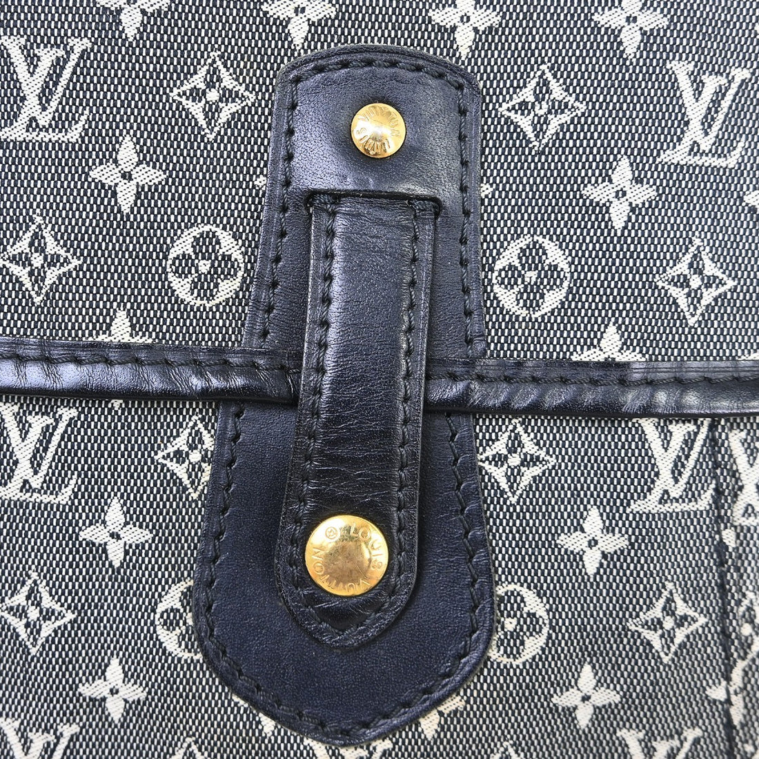 Louis Vuitton Marie Kate in Tela Monogram Mini Blu Navy Vintage