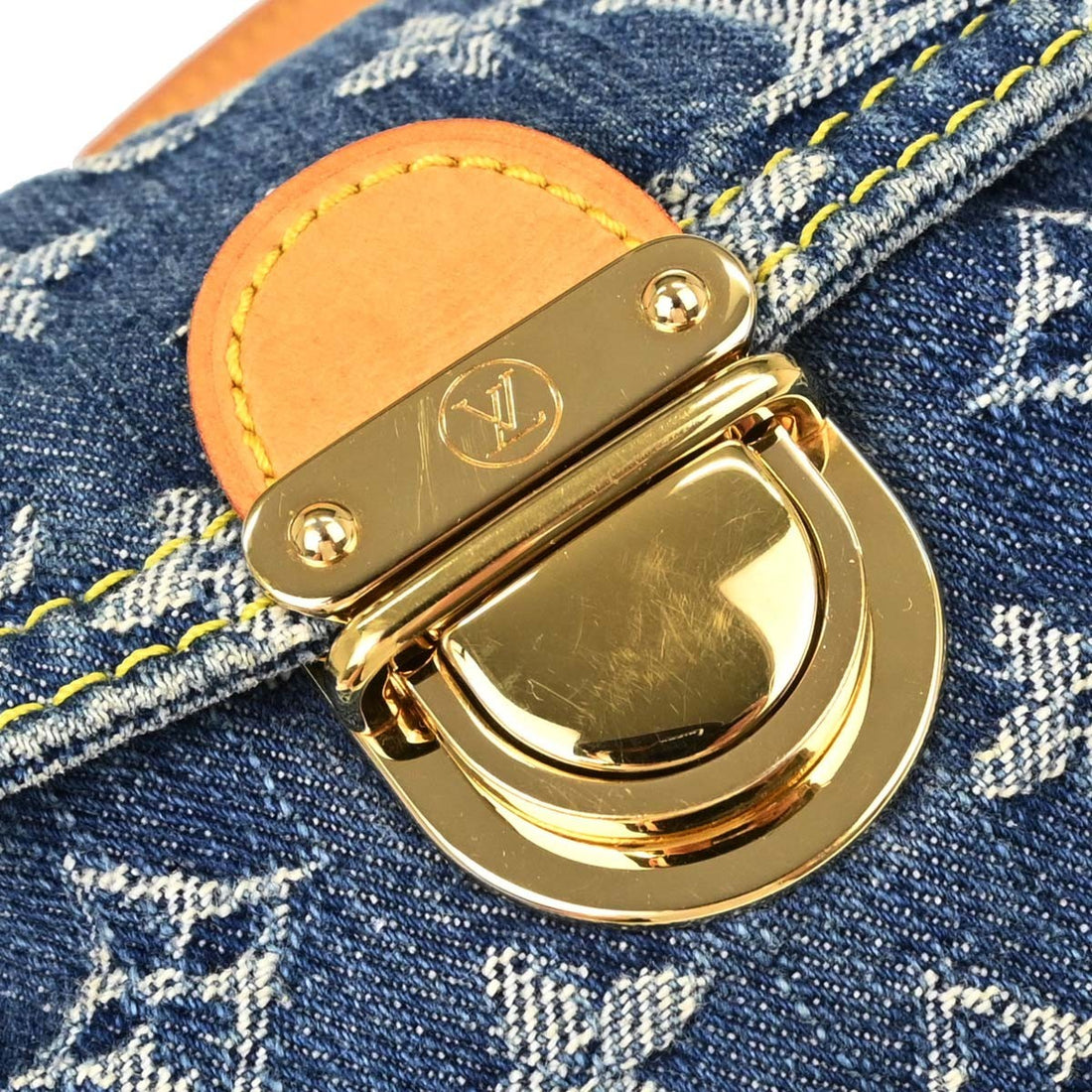 Louis Vuitton Mini Pleaty in Denim Monogram Blu Vintage