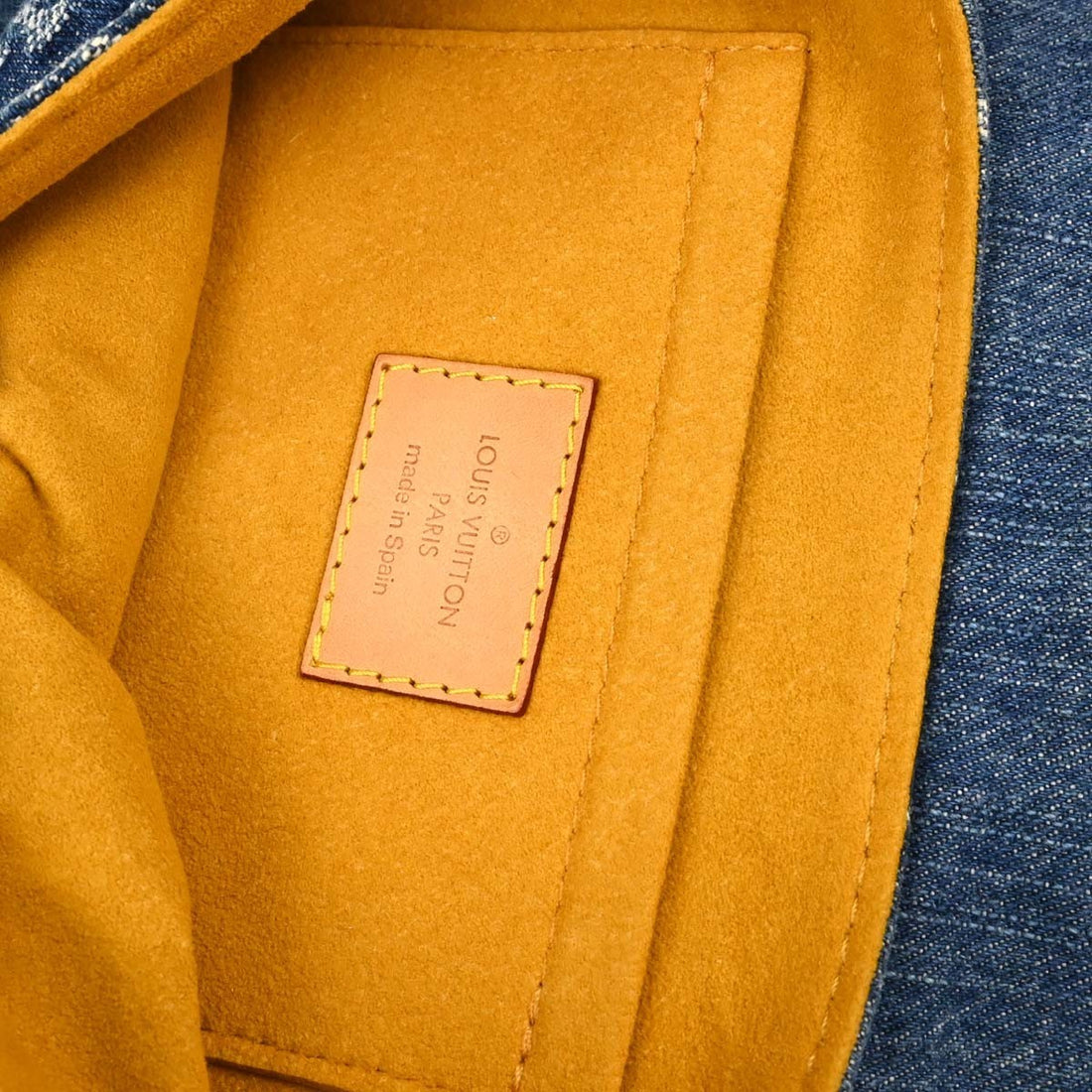 Louis Vuitton Mini Pleaty in Denim Monogram Blu Vintage