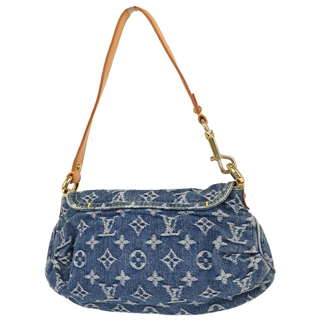 Louis Vuitton Mini Pleaty in Denim Monogram Blu Vintage