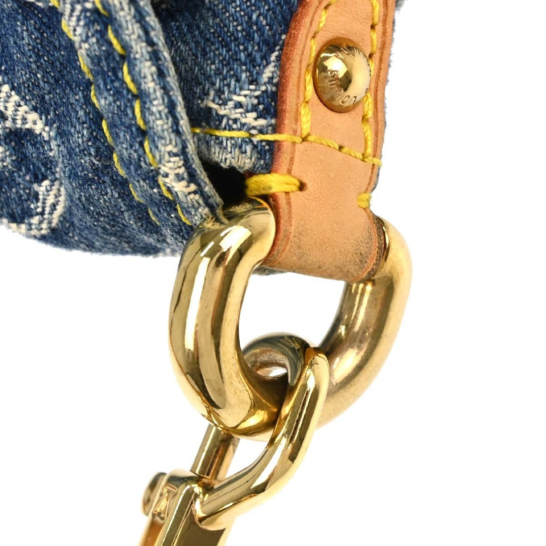 Louis Vuitton Mini Pleaty in Denim Monogram Blu Vintage