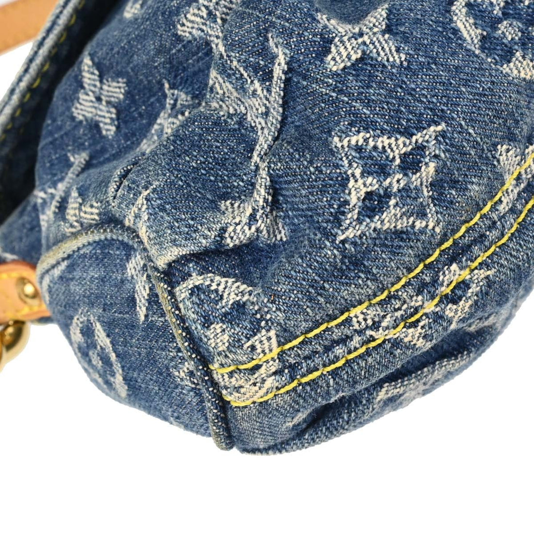 Louis Vuitton Mini Pleaty in Denim Monogram Blu Vintage