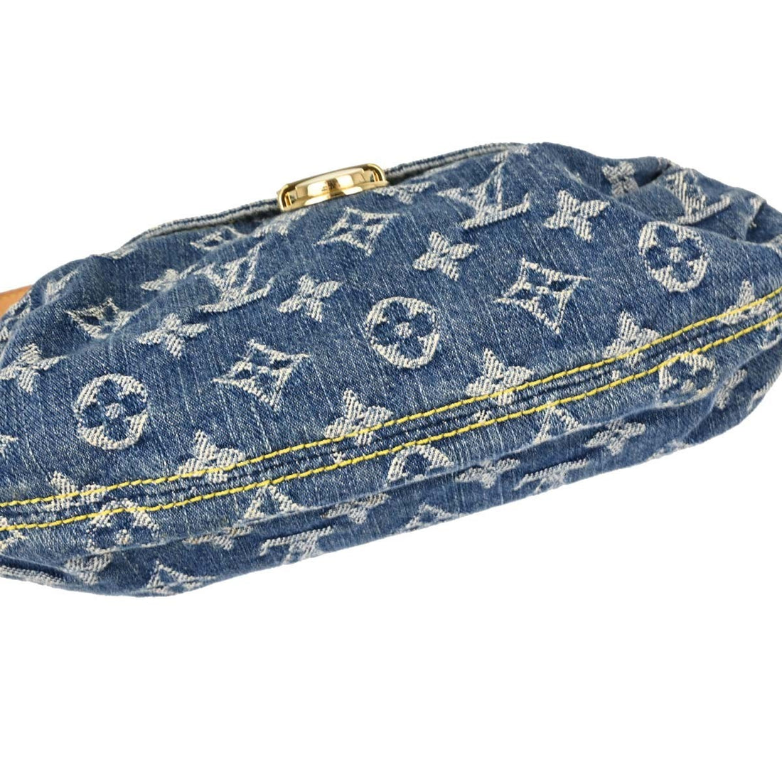 Louis Vuitton Mini Pleaty in Denim Monogram Blu Vintage