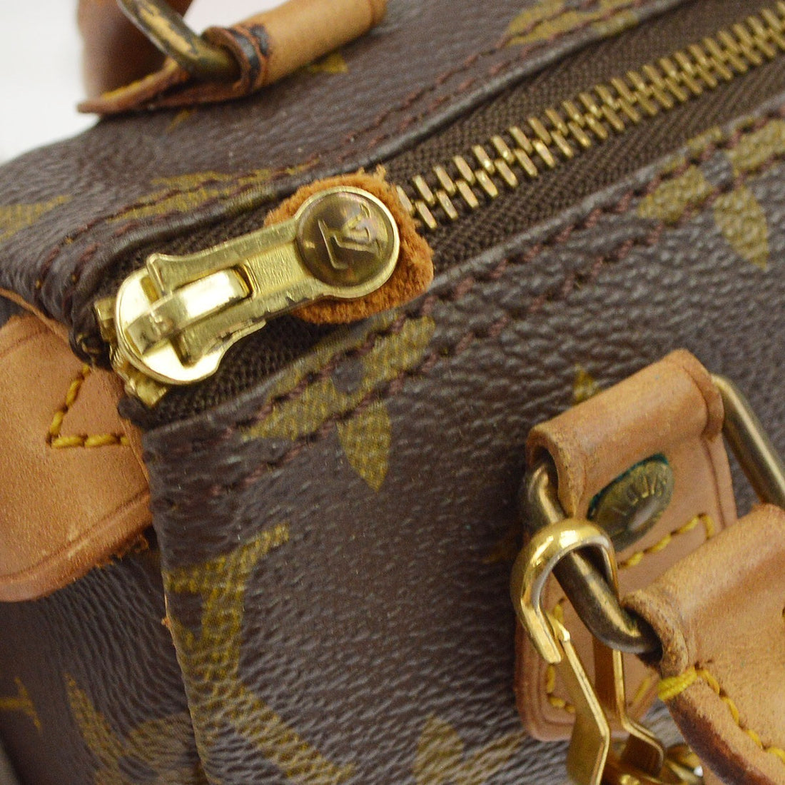 Louis Vuitton Monogram Mini Speedy Handbag Vintage