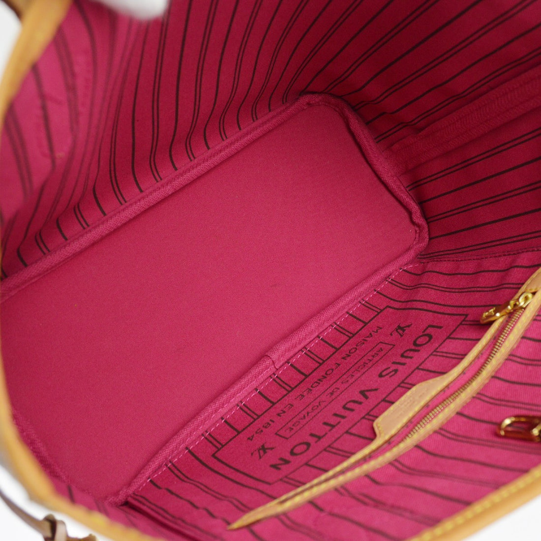 Louis Vuitton Monogram Neverfull PM Fuchsia Tote Bag Vintage