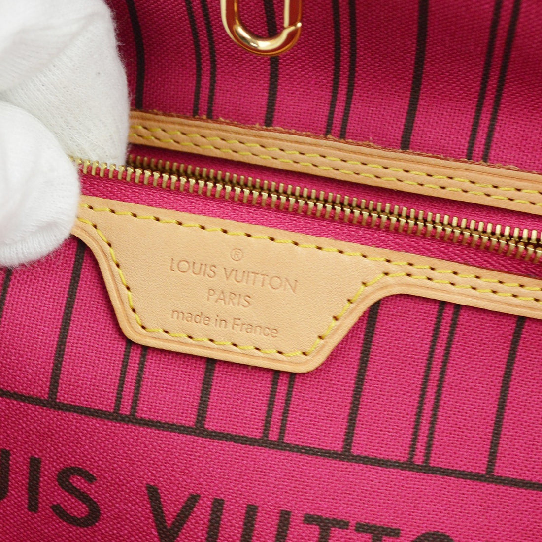 Louis Vuitton Monogram Neverfull PM Fuchsia Tote Bag Vintage