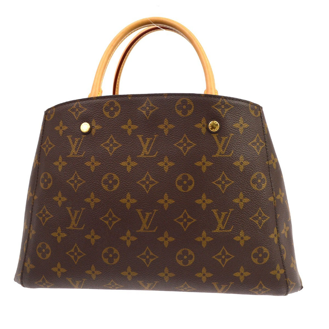 Louis Vuitton Montaigne MM in Pelle Monogram Empreinte Marrone Vintage