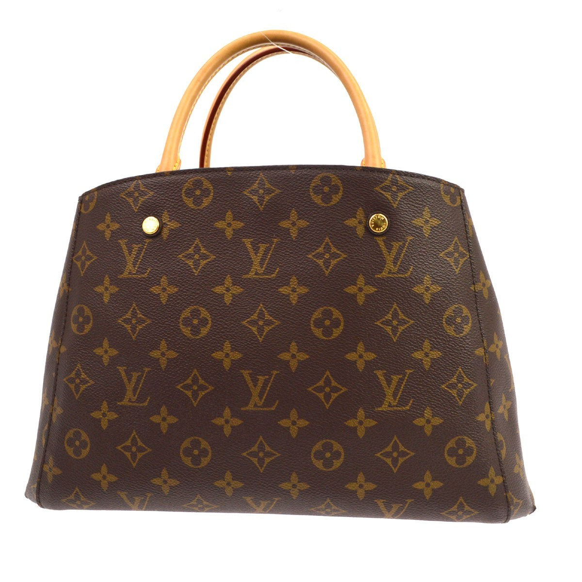 Louis Vuitton Montaigne MM in Pelle Monogram Empreinte Marrone Vintage – foto 2