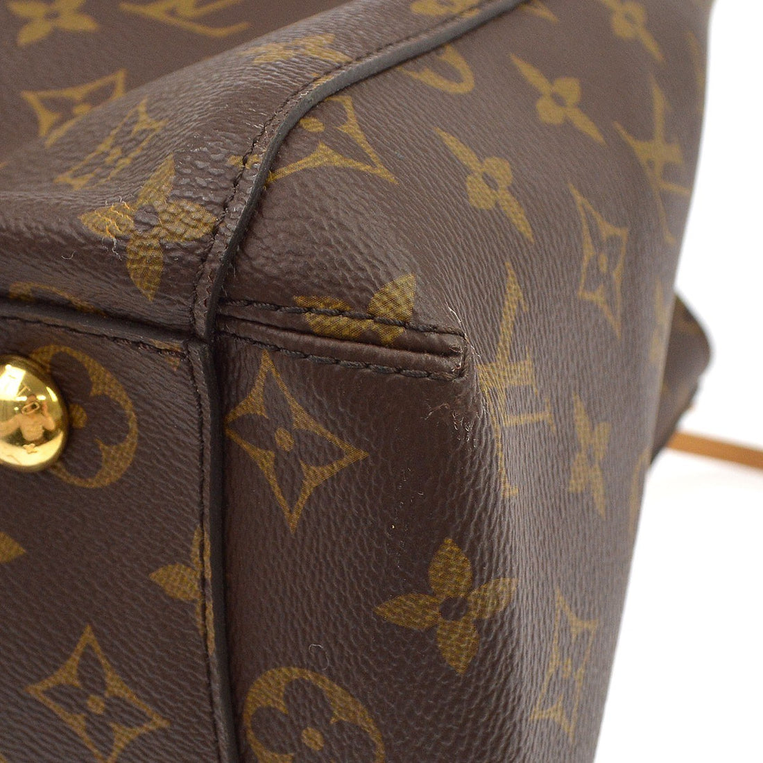 Louis Vuitton Montaigne MM in Pelle Monogram Empreinte Marrone Vintage