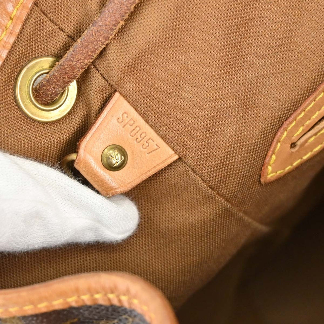 Louis Vuitton Montsouris MM in Tela Monogram Marrone Vintage