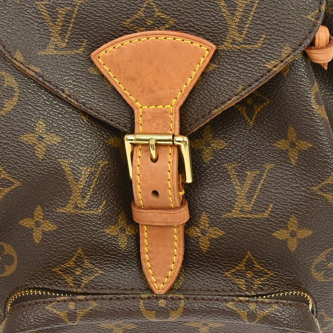 Louis Vuitton Montsouris MM in Tela Monogram Marrone Vintage