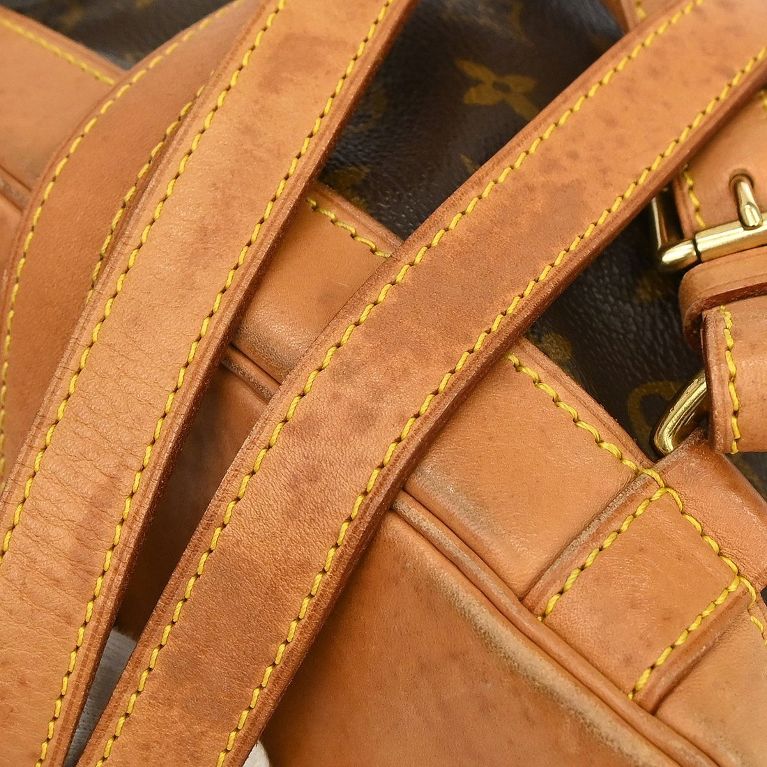 Louis Vuitton Montsouris MM in Tela Monogram Marrone Vintage