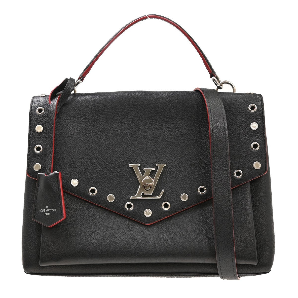 Louis Vuitton Mylockme 2way a Tracolla in Pelle Nera Vintage – foto 1