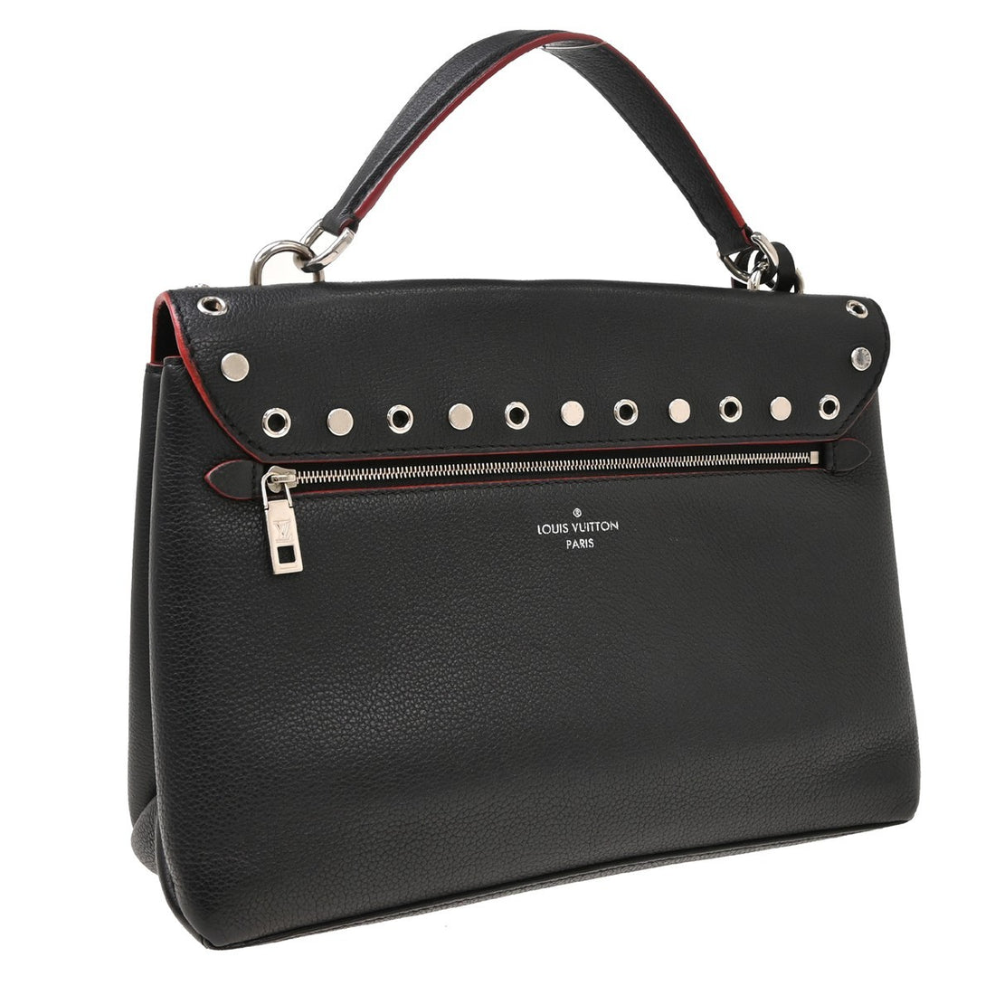 Louis Vuitton Mylockme 2way a Tracolla in Pelle Nera Vintage