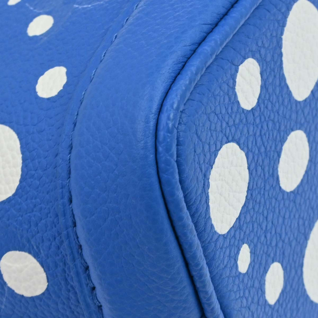 Louis Vuitton Nano Noé x Yayoi Kusama in Pelle Blu Vintage