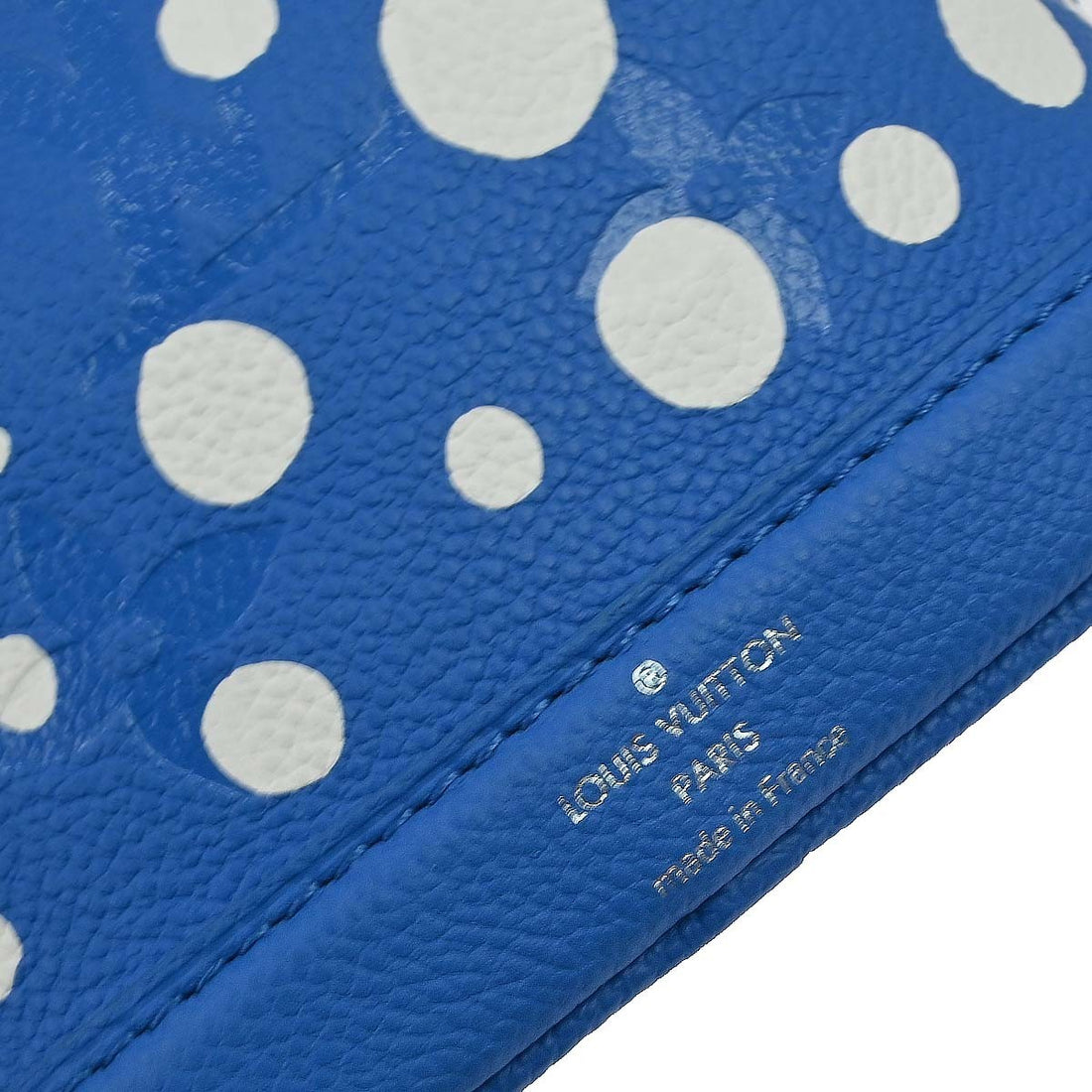 Louis Vuitton Nano Noé x Yayoi Kusama in Pelle Blu Vintage