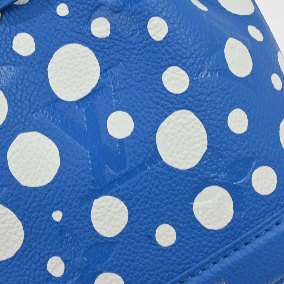 Louis Vuitton Nano Noé x Yayoi Kusama in Pelle Blu Vintage