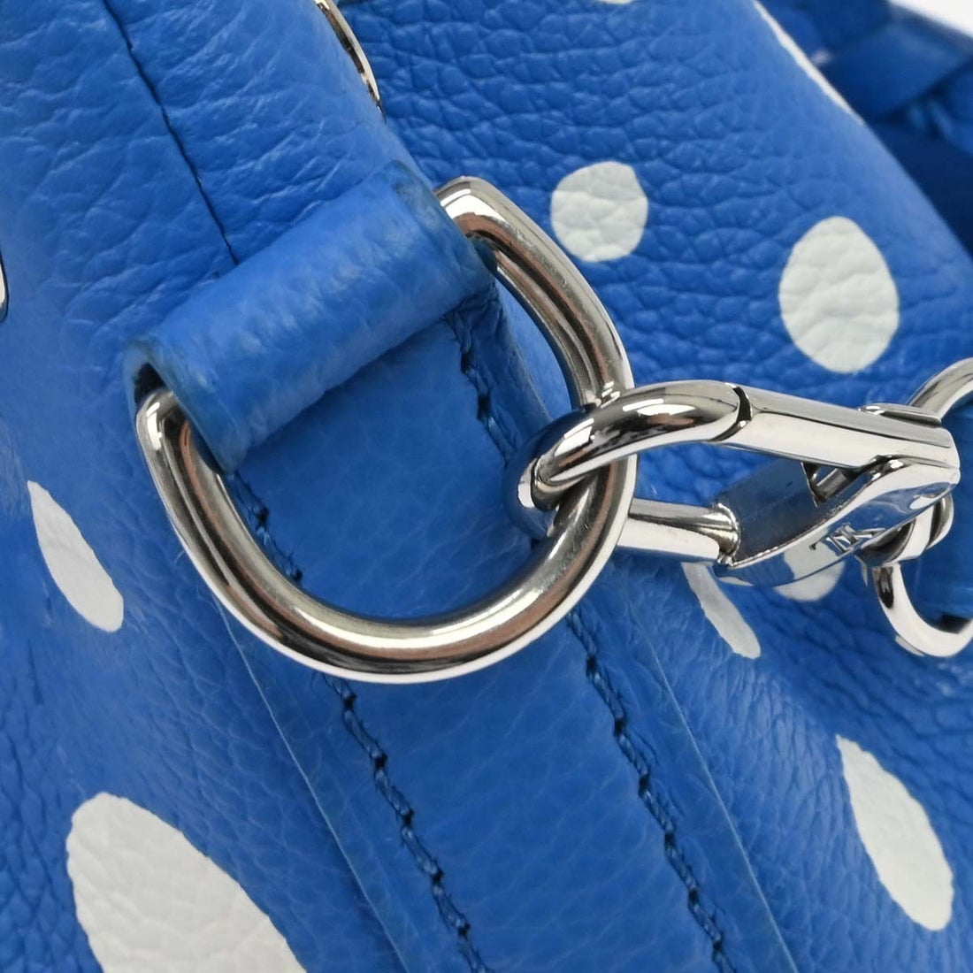 Louis Vuitton Nano Noé x Yayoi Kusama in Pelle Blu Vintage