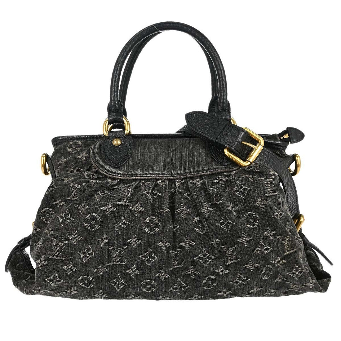 Louis Vuitton Neo Cabby MM in Denim Monogram Nero Vintage