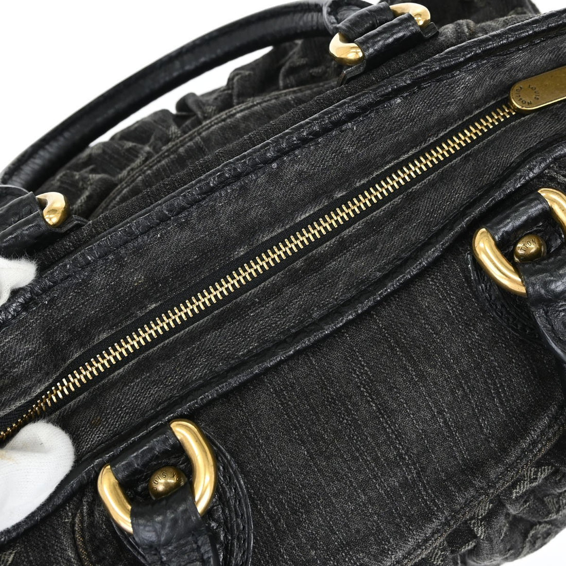 Louis Vuitton Neo Cabby MM in Denim Monogram Nero Vintage