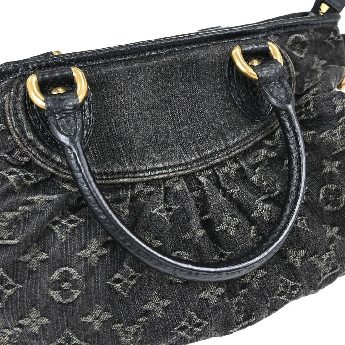 Louis Vuitton Neo Cabby MM in Denim Monogram Nero Vintage