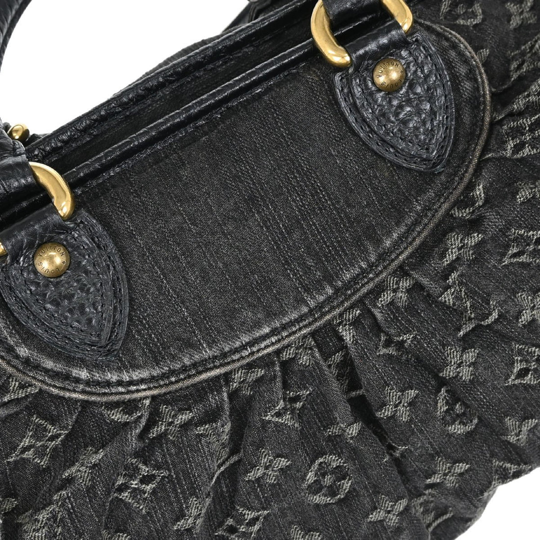 Louis Vuitton Neo Cabby MM in Denim Monogram Nero Vintage