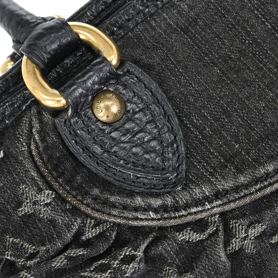 Louis Vuitton Neo Cabby MM in Denim Monogram Nero Vintage