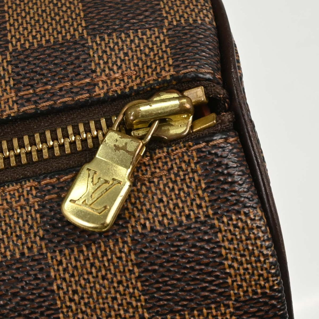 Louis Vuitton Papillon 26 in Tela Damier Ebène Marrone Vintage