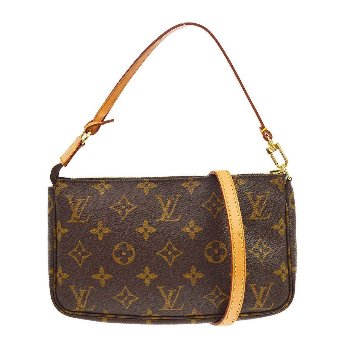 Louis Vuitton Pochette Accessoires in Tela Monogram Marrone Vintage
