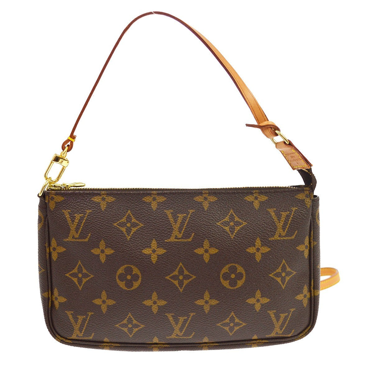 Louis Vuitton Pochette Accessoires in Tela Monogram Marrone Vintage – foto 2
