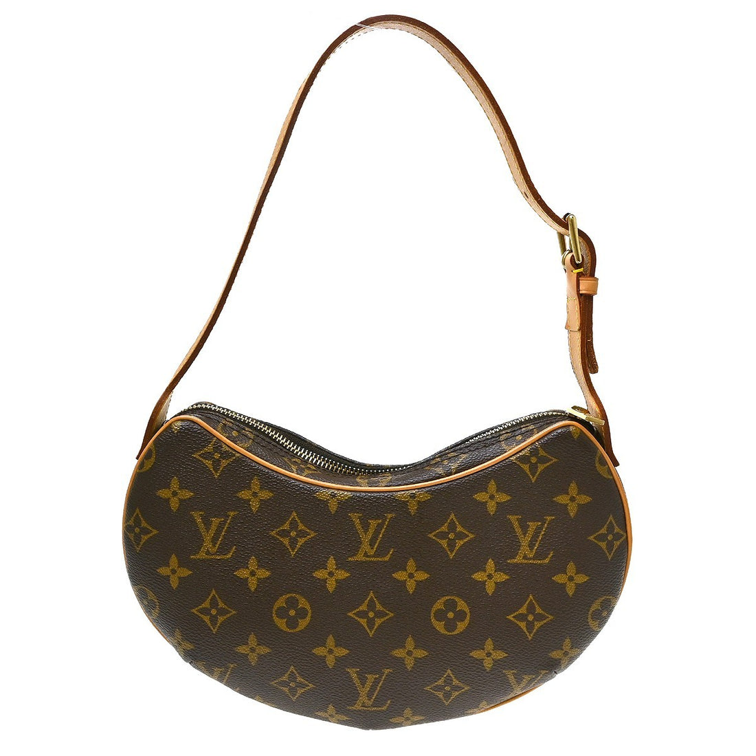 Louis Vuitton Pochette Croissant in Tela Monogram Marrone Vintage