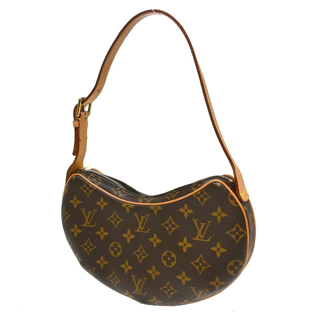 Louis Vuitton Pochette Croissant in Tela Monogram Marrone Vintage