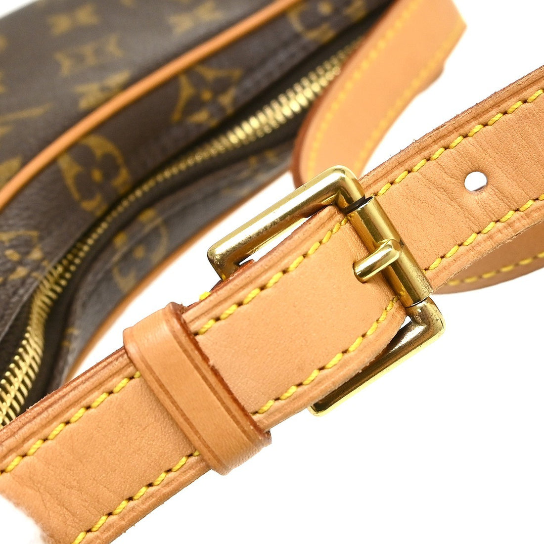 Louis Vuitton Pochette Croissant in Tela Monogram Marrone Vintage