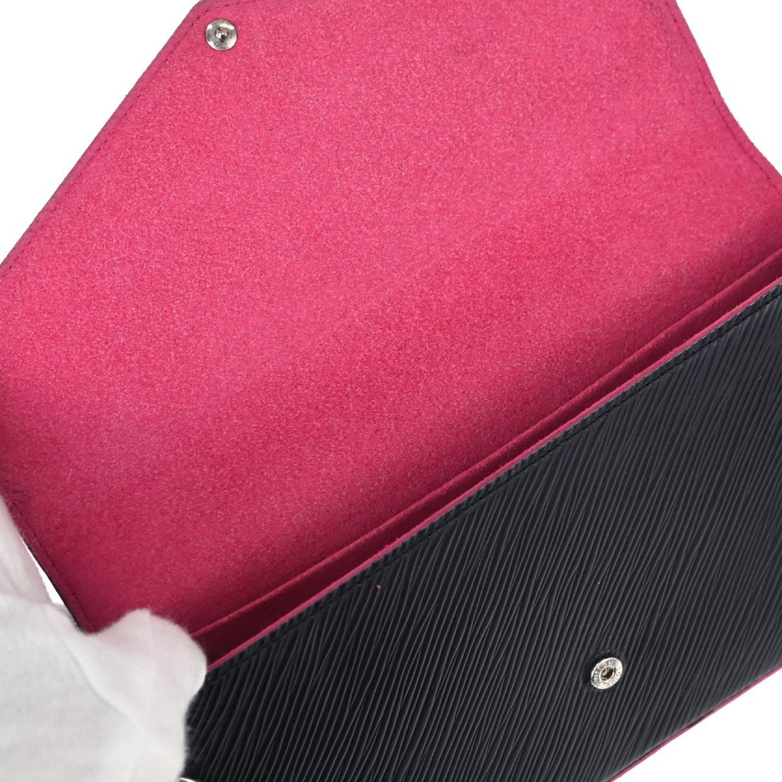 Louis Vuitton Pochette Félicie in Pelle Epi Nero Vintage