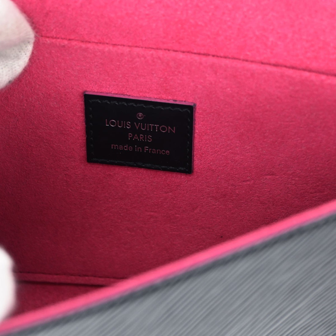 Louis Vuitton Pochette Félicie in Pelle Epi Nero Vintage
