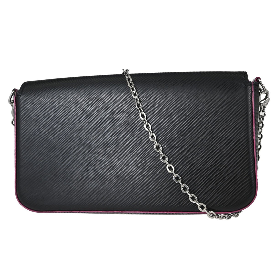 Louis Vuitton Pochette Félicie in Pelle Epi Nero Vintage