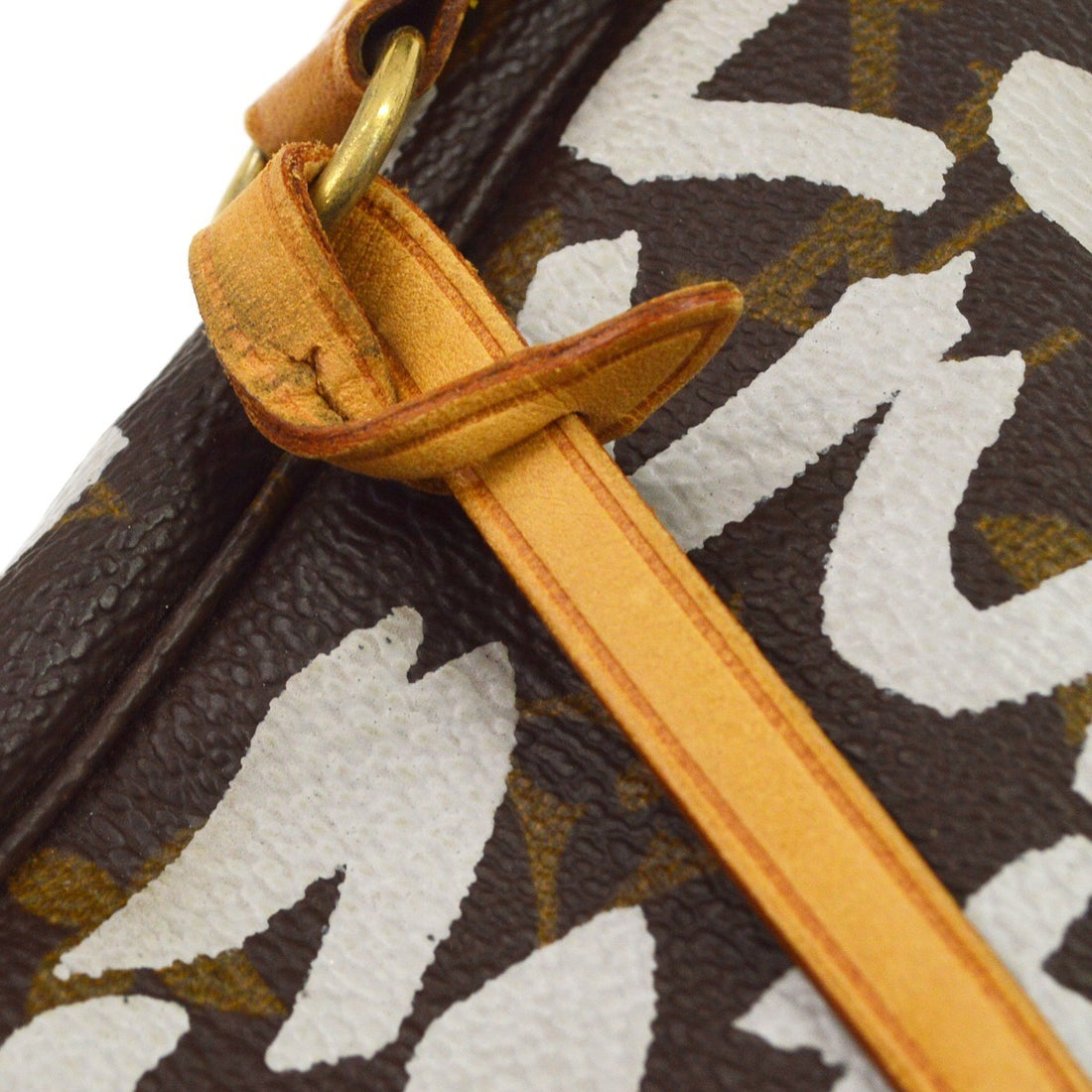 Louis Vuitton Pochette Graffiti in Tela Monogram Graffiti Marrone Vintage