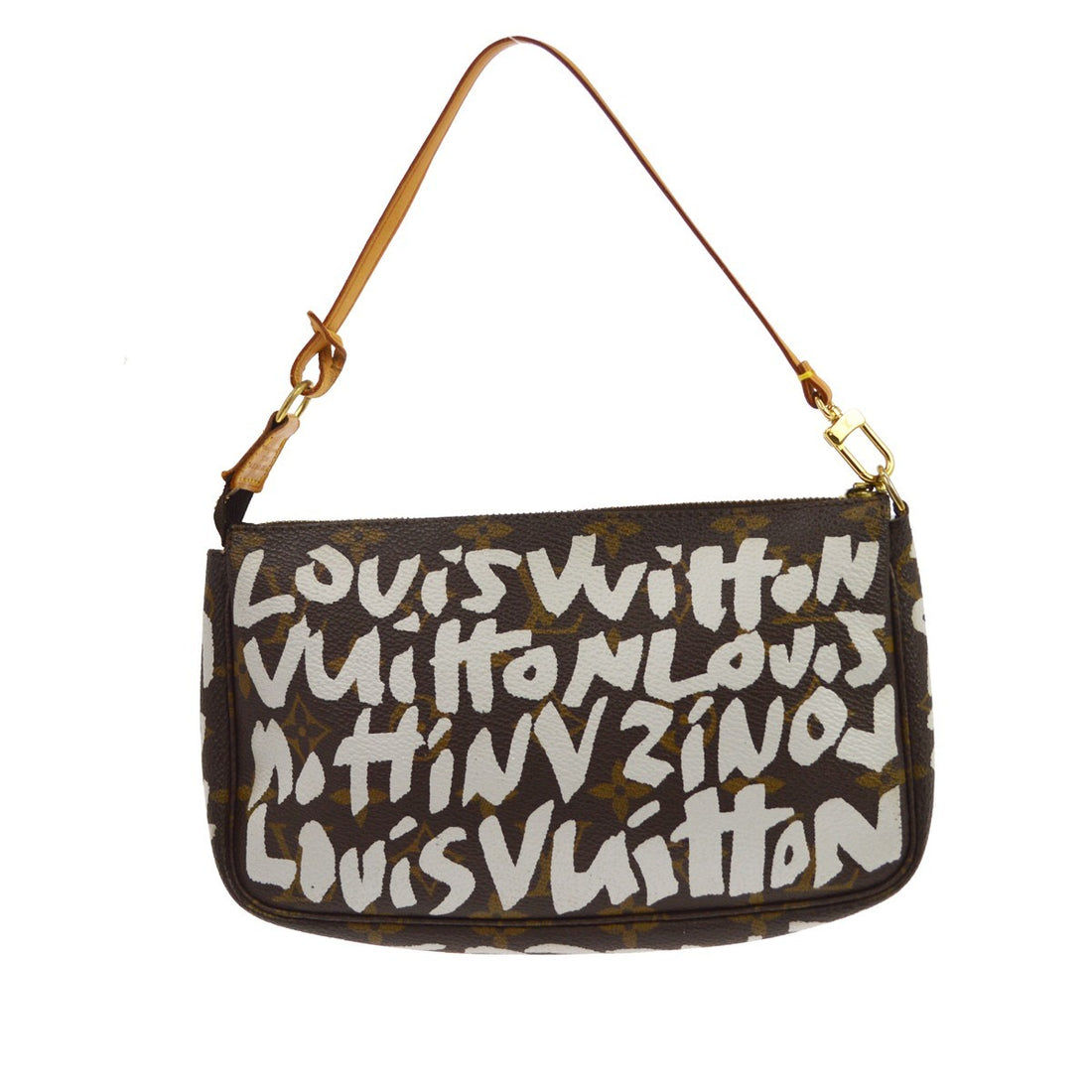 Louis Vuitton Pochette Graffiti in Tela Monogram Graffiti Marrone Vintage
