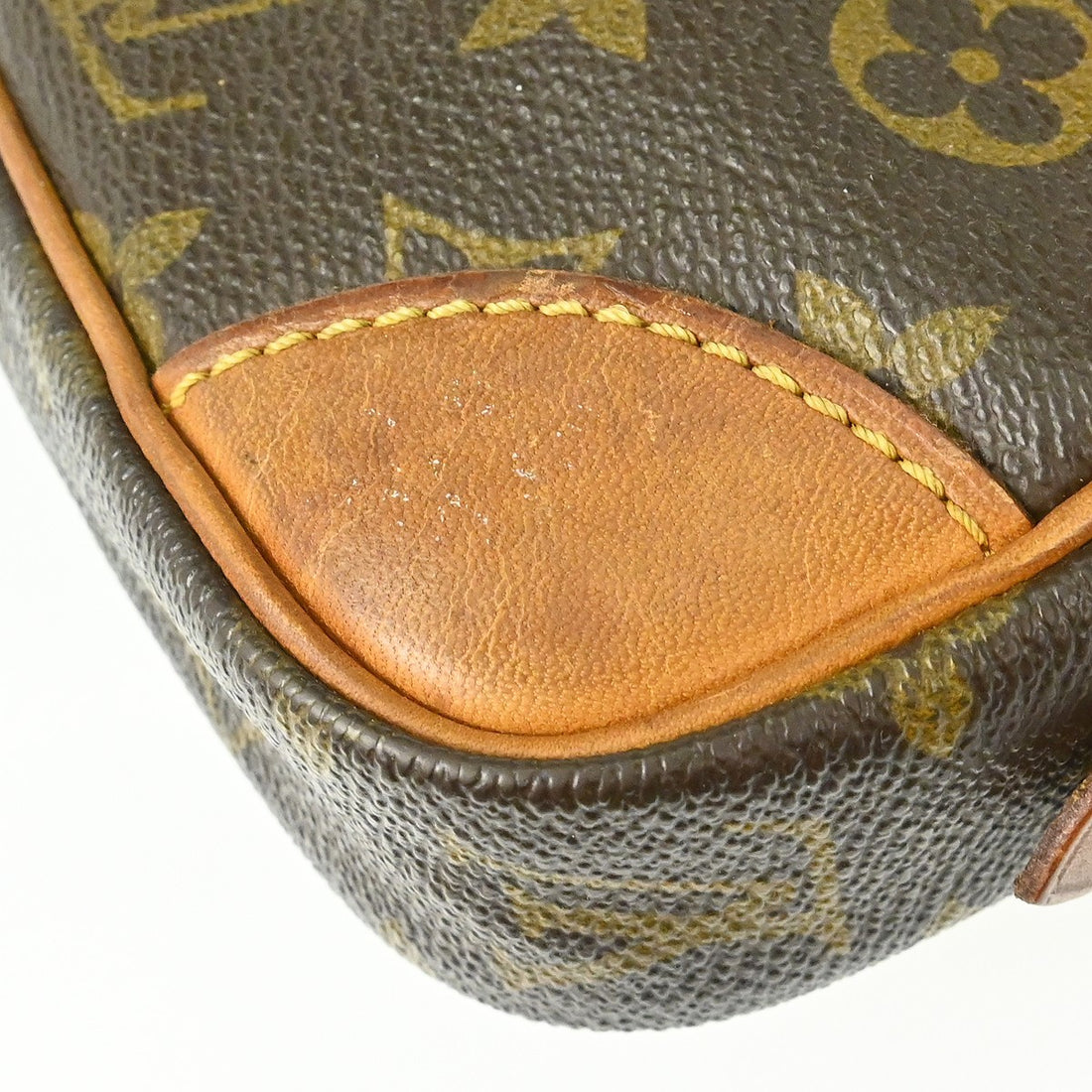 Louis Vuitton Pochette Marly Dragonne PM in Tela Monogram Marrone Vintage