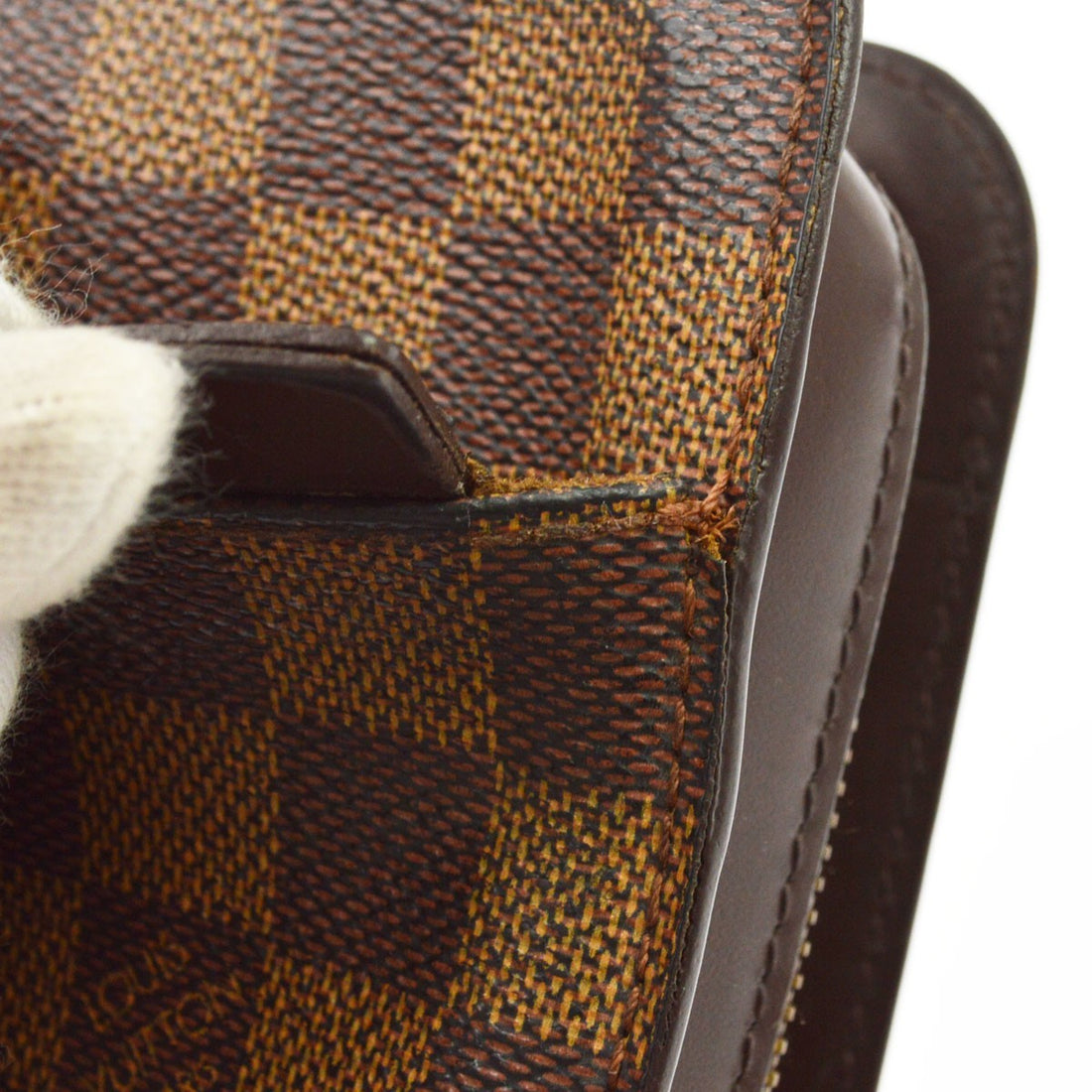 Louis Vuitton Saint Louis in Tela Damier Ebene Marrone Vintage