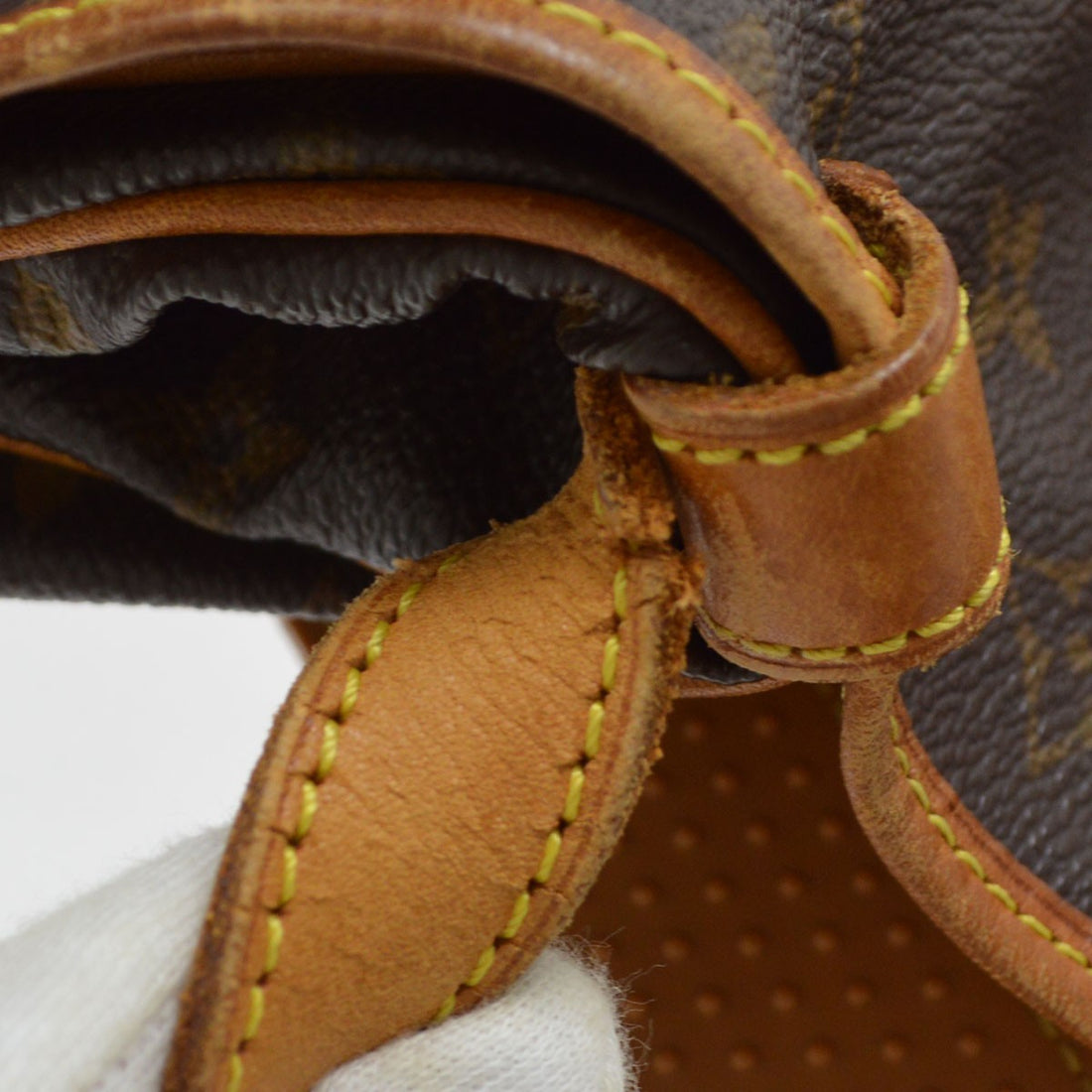 Louis Vuitton Saumur 30 in Tela Monogram Marrone Vintage