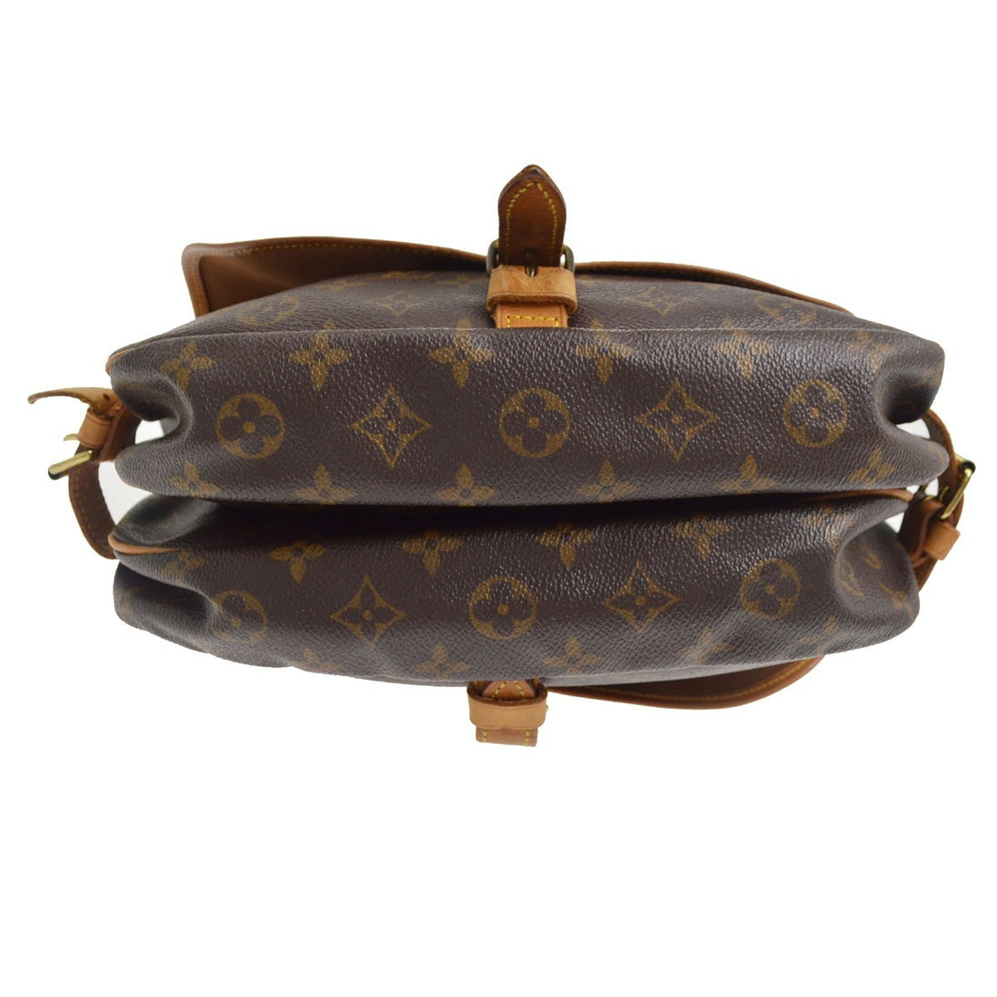 Louis Vuitton Saumur 30 in Tela Monogram Marrone Vintage