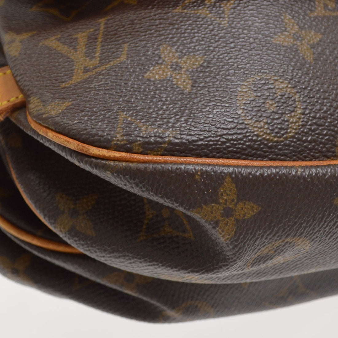Louis Vuitton Saumur 30 in Tela Monogram Marrone Vintage