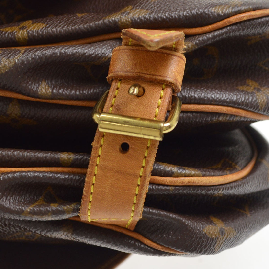 Louis Vuitton Saumur 30 in Tela Monogram Marrone Vintage