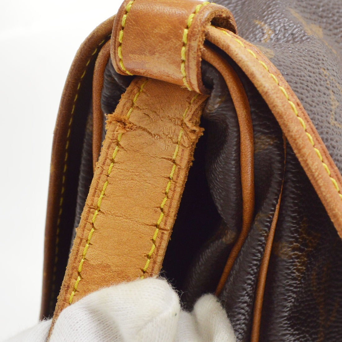 Louis Vuitton Saumur 30 in Tela Monogram Marrone Vintage