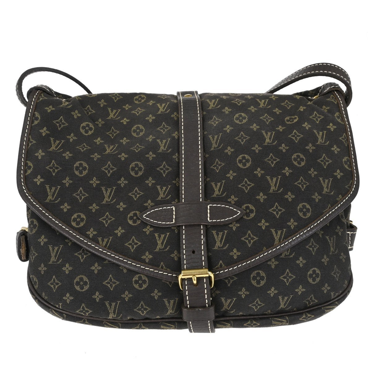 Louis Vuitton Saumur 30 in Tela Monogram Mini Lin Marrone Vintage