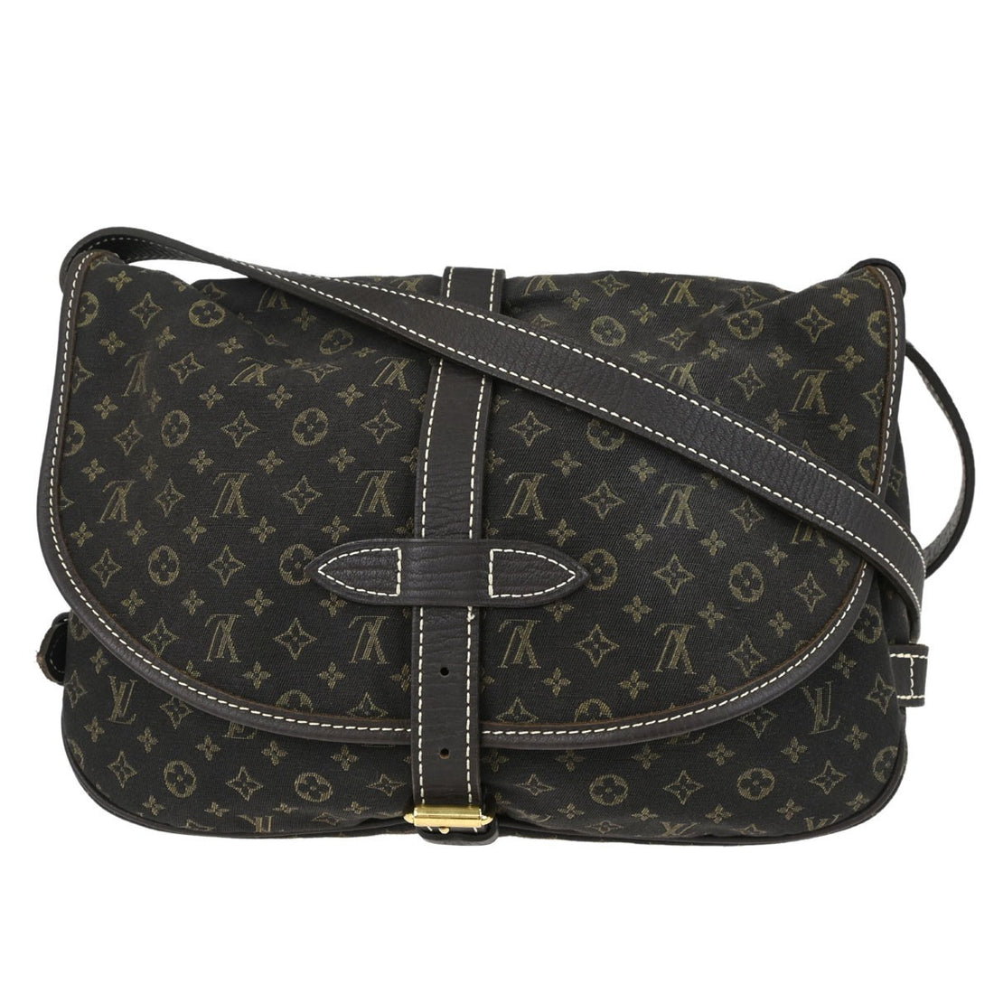 Louis Vuitton Saumur 30 in Tela Monogram Mini Lin Marrone Vintage