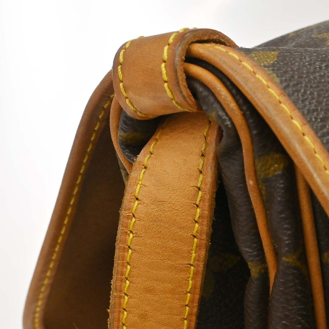 Louis Vuitton Saumur 30 in Tela Monogram Marrone Vintage