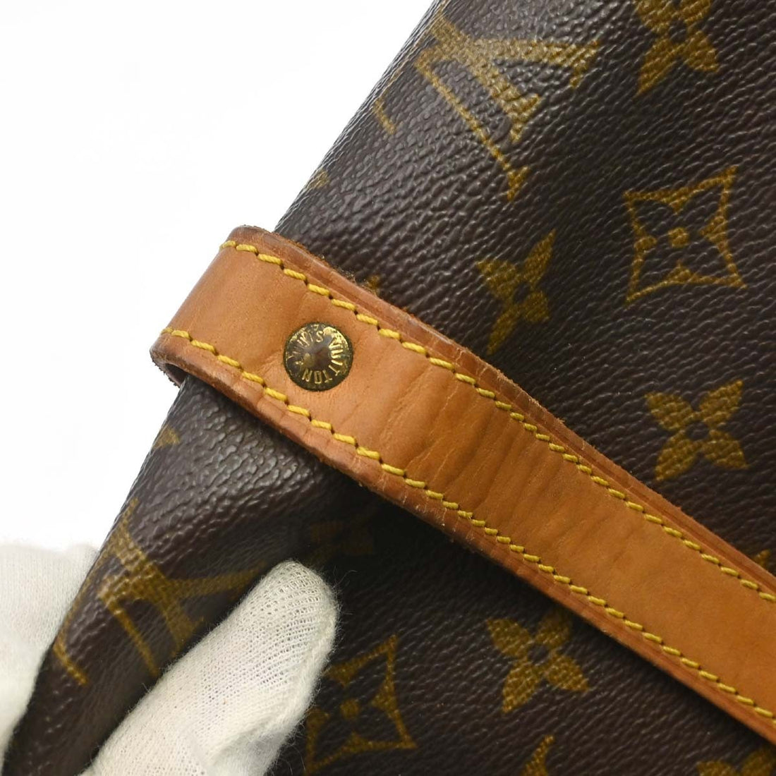 Louis Vuitton Saumur 30 in Tela Monogram Marrone Vintage